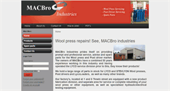 Desktop Screenshot of macbroindustries.com.au