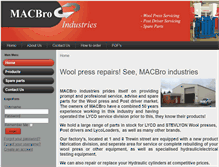 Tablet Screenshot of macbroindustries.com.au